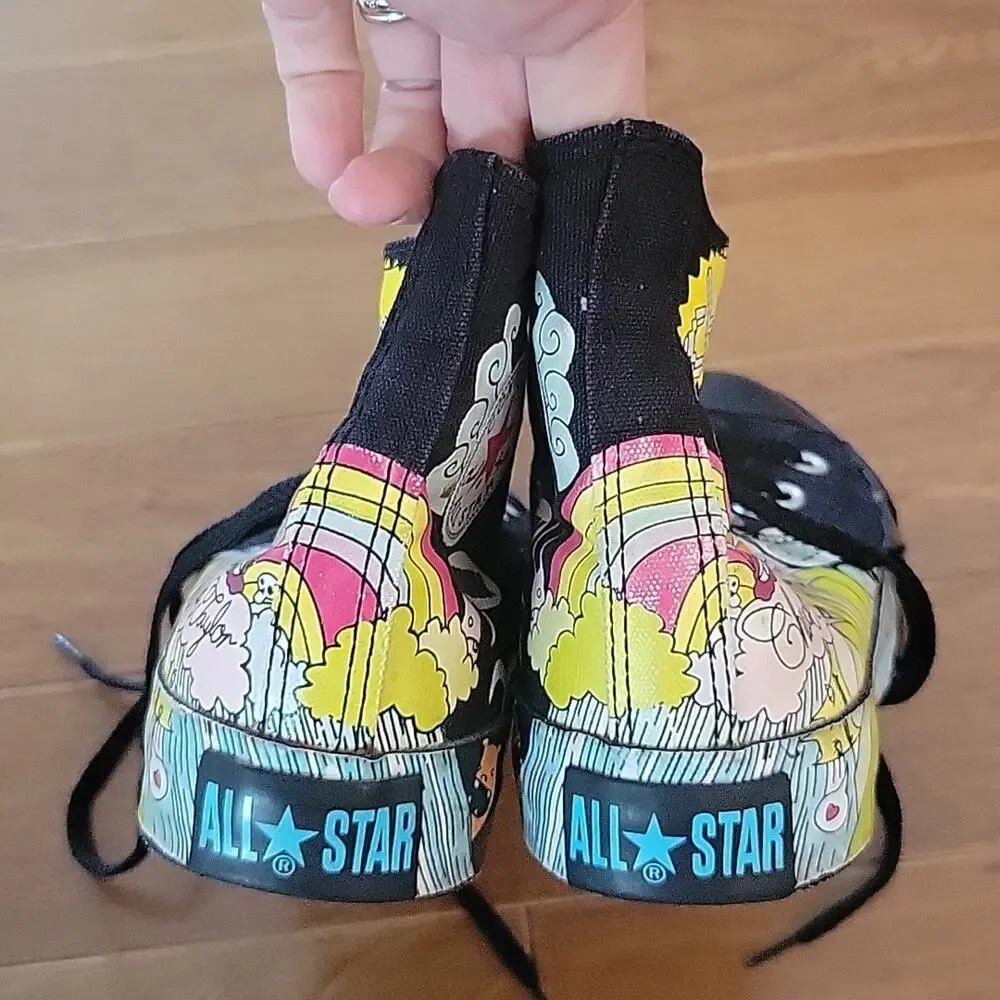 Converse Chuck Taylor All Star Rare Comics Print High Top Sneaker Shoes 4/ W 6‎ - Picture 5 of 11